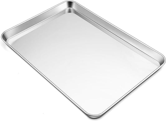 TeamFar Stainless Steel Baking Sheet, 20’’ x 14’’ Large Baking Sheet Pan Bakeware Set Cookie Sheets