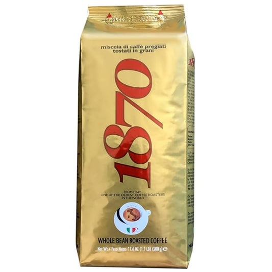 1870 by Caffe Barbera: Mago Whole Bean Roasted Coffee, Aromatic Intense & Fruity 7 Bean Blend by
