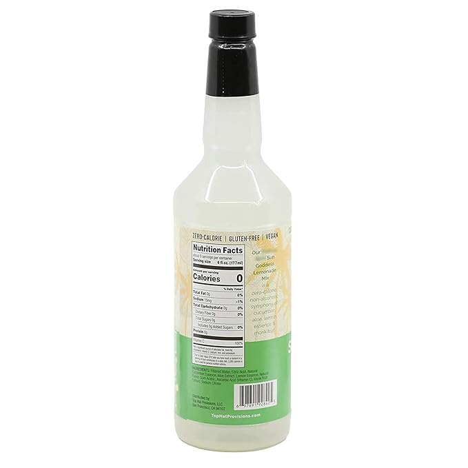 Top Hat Keto Sugar Free Cucumber Lemonade Mix - Naturally Sweetened with Monk Fruit - Craft Mixer