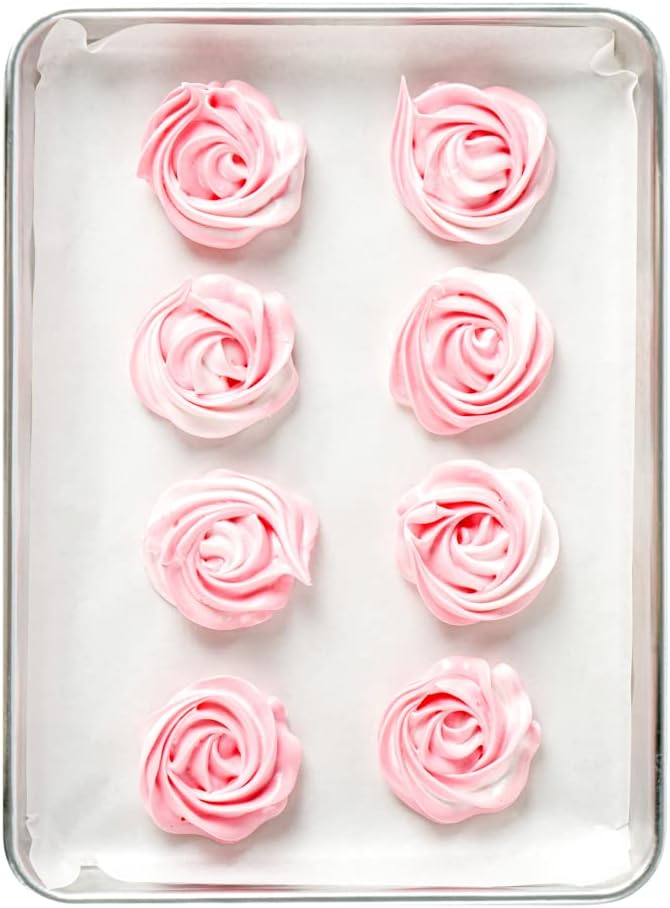 Restaurantware Pastry Tek 9 x 12 Inch Parchment Paper Sheets 200 Greaseproof Baking Sheets For Oven - Pre-Cut Double-Sided Silicone Coating White Paper Nonstick Baking Sheets Quarter-Size