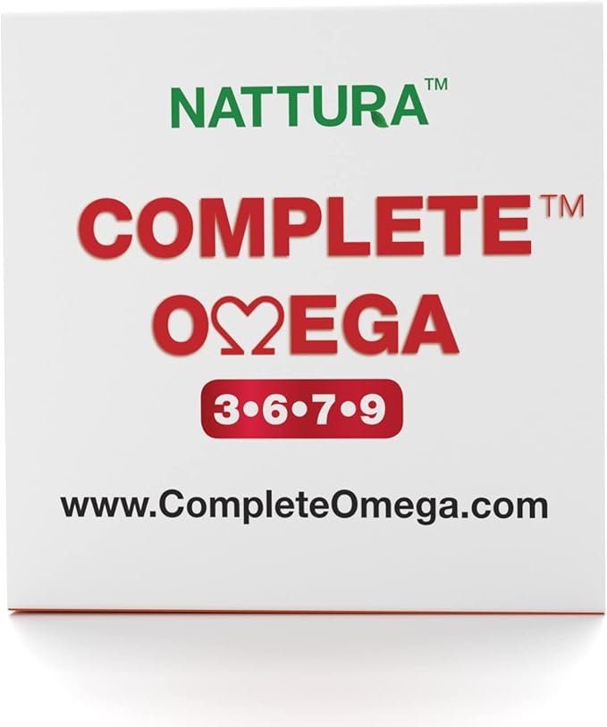 Nattura Complete Omega 3-6-7-9, Pure Sea Buckthorn Oil, European Quality, from Unrefined, Cold