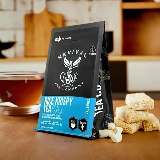 Revival Tea Company Rice Krispy Tea - Green Tea Blend with Toasted Rice and Marshmallow Flavor