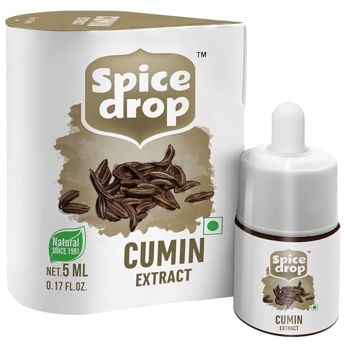Spice Drop Cumin Natural Extract For Food, Beverages, And Dessert |100% Natural | For Authentic