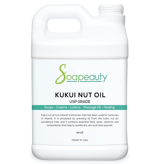 Soapeauty Kukui Nut Oil | 100% Pure & Natural | Cold Pressed | Moisturizing Oil for Skin, Hair, and