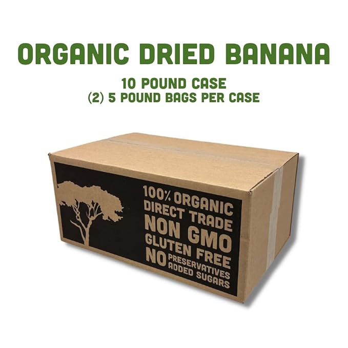 Mavuno Harvest Dried Banana Chips Fruit Snacks | Organic Dried Banana | Healthy Snacks for Kids &