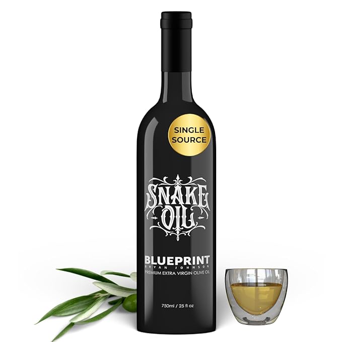Blueprint by Bryan Johnson Olive Oil ??Snake Oil- High Polyphenol Extra Virgin Olive Oil (400+