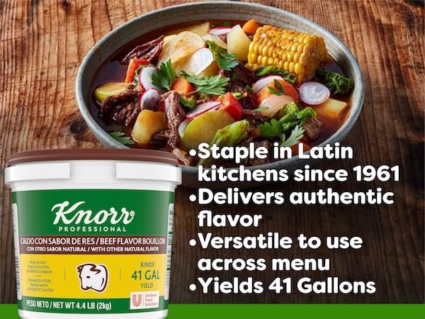 Knorr Professional Caldo de Res, Beef Bouillon with Beef Flavor Granulated Base, Bouillon as a