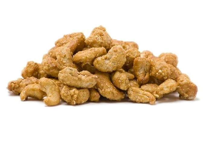 Gourmet Toffee Coated Cashews by Its Delish - 1 lb Bulk Bag, Sweet Crunchy Caramelized Cashew Nuts