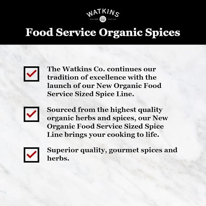 Watkins Gourmet Spice, Organic Oregano, Bulk Food Service Size, 4.6 oz (Pack of 1)
