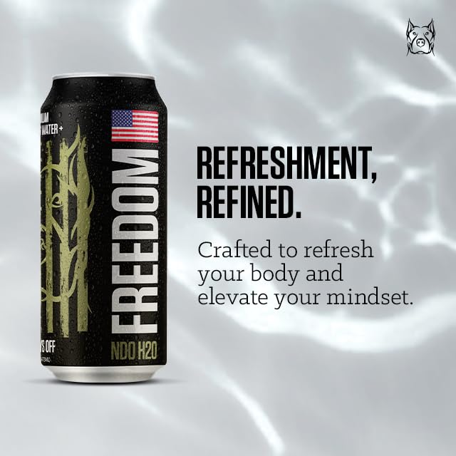 NO DAYS OFF Premium Water+ | Limited FREEDOM Edition (16oz Sparkling (Pack of 12))