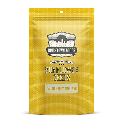 Bricktown Goods Cajun Honey Mustard Flavored Sunflower Seeds - Boldly Seasoned and Roasted In-Shell