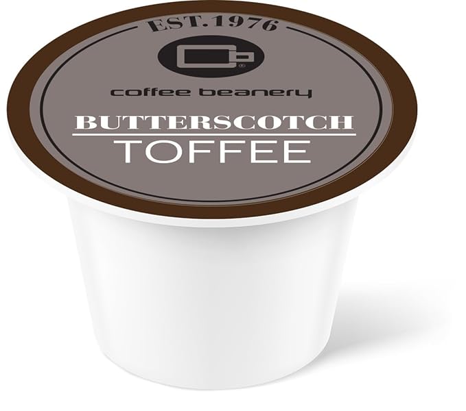 Butterscotch Toffee Coffee Pods by Coffee Beanery | 96ct Bulk Flavored Coffee Pods Medium Roast
