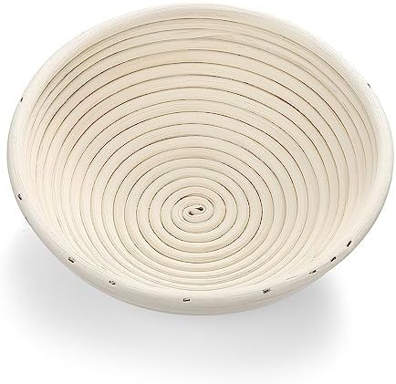 Saint Germain Bakery Premium Round Bread Banneton Basket with Liner - Perfect Brotform Proofing
