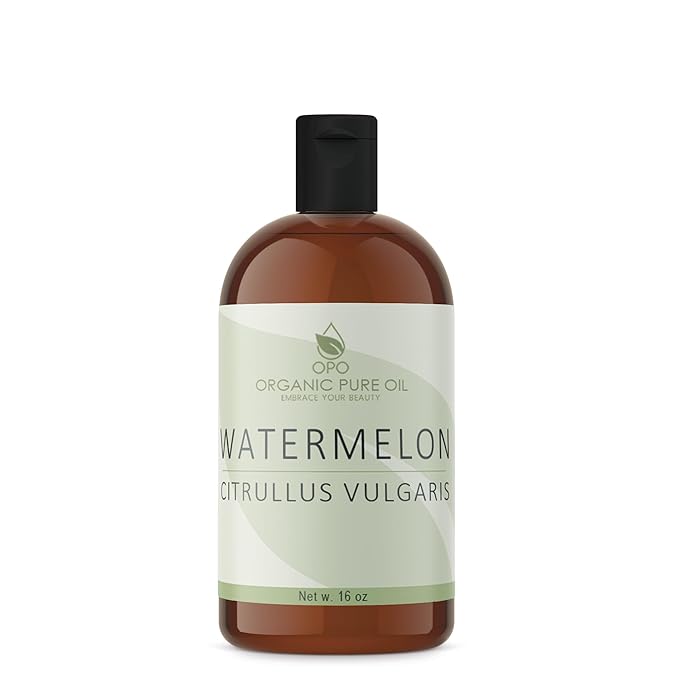 Watermelon Seed Oil - 16 oz - Pure, All Natural, Non-GMO, Unrefined, Carrier Oil - for Hair, Skin