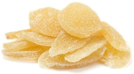 Crystallized Ginger Slices by It's Delish, 1 Lb (16 Oz Bag) Candied Dried Ginger Fruit Chews