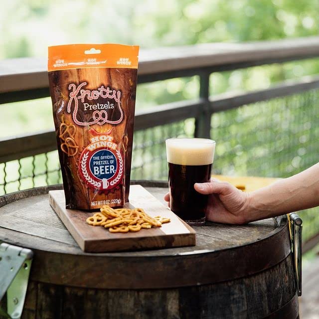 Knotty Pretzels ?쏷he Official Pretzel of Beer??7.5 oz Individual Seasoned Pretzels in Resealable
