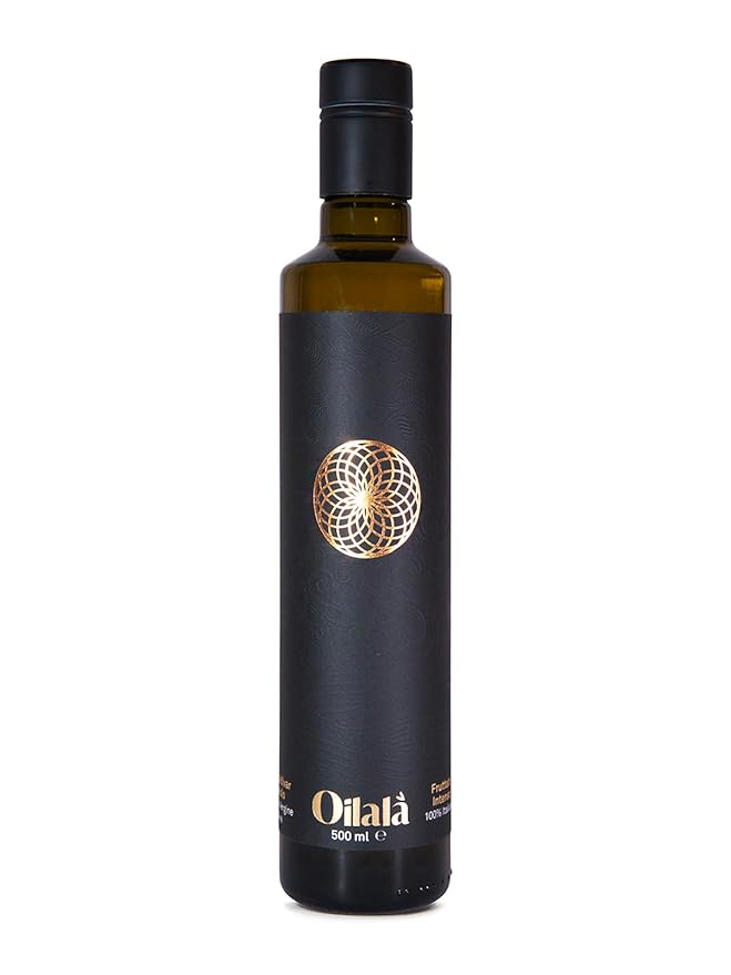 Oilala Extra Virgin Olive Oil, Robust Flavor, 2022 Gold Medal NYIOOC! filtered,Italian Family Farm