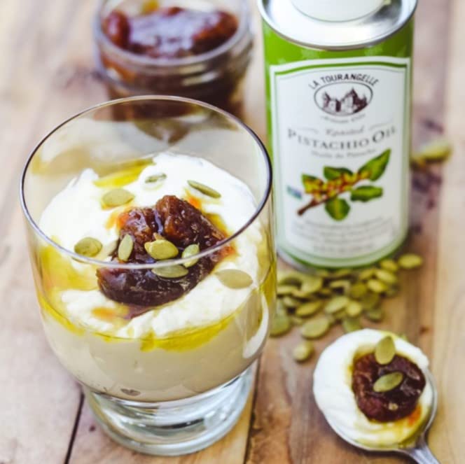 La Tourangelle, Roasted Pistachio Expeller-Pressed Oil for Cooking, Baking, and Beauty, Adds Flavor