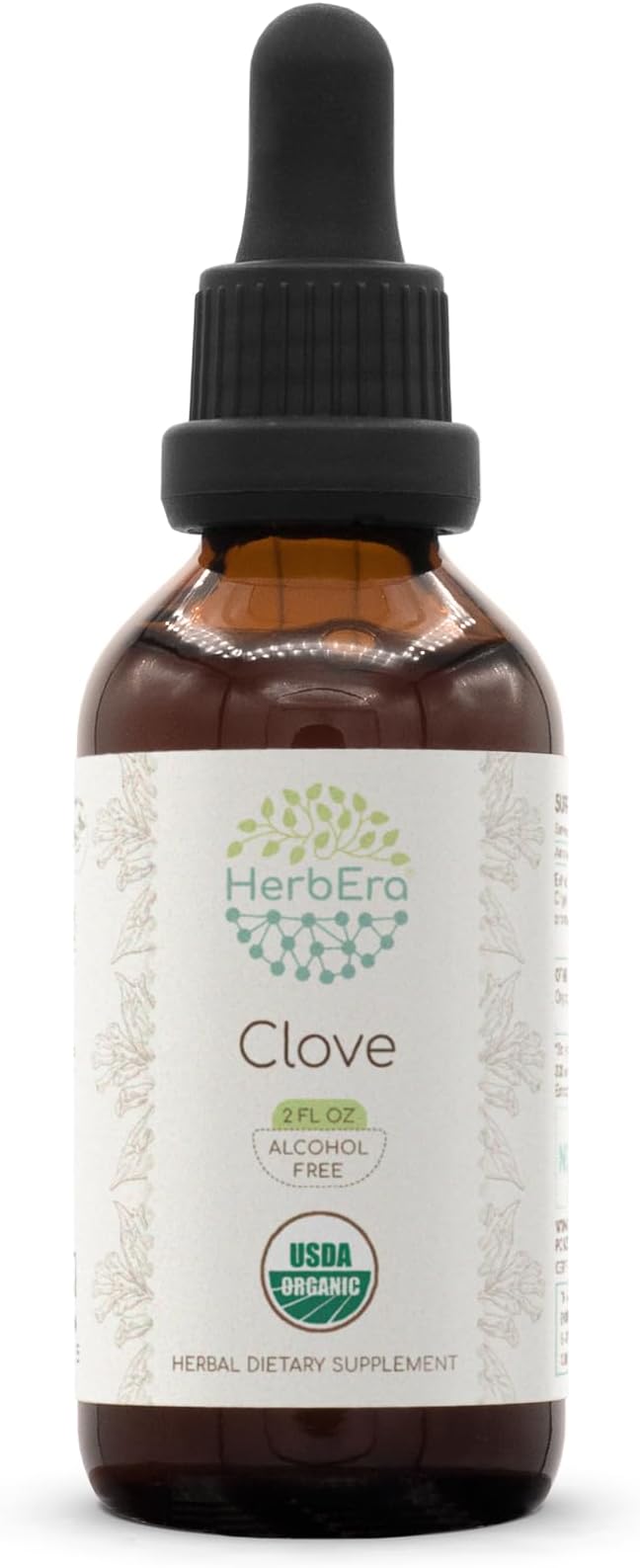 Clove B60 USDA Organic Tincture | Alcohol-Free Extract, High-Potency Herbal Drops, Immune System