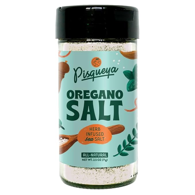 Pisqueya Seasoning, Oregano Salt, made with Dominican Oregano and Sea Salt. Low Sodium, No Sugar