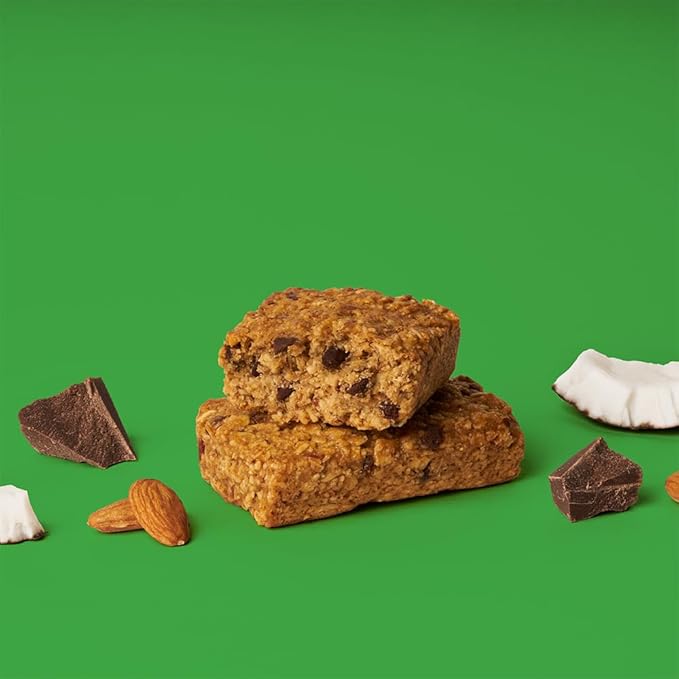 Bobo's Oatmeal Bars, Coconut Almond Chocolate Chip, Gluten Free Vegan Whole Grain Oat Bars, Pack of