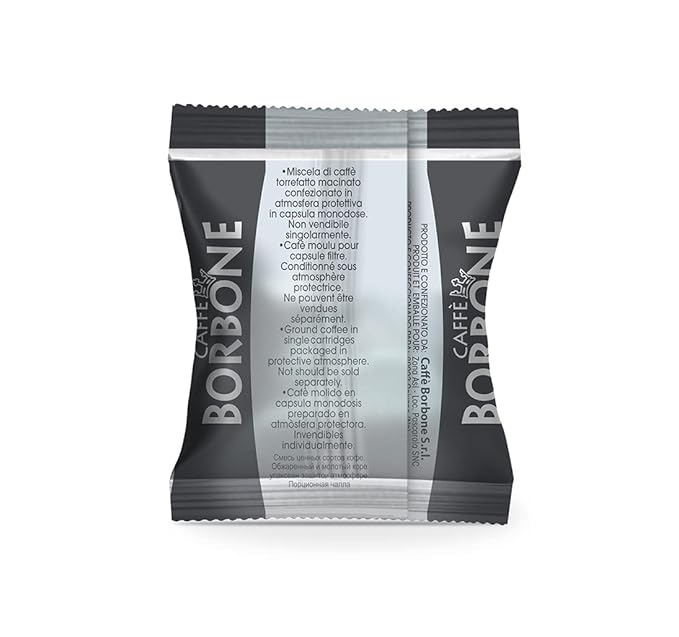 Caffe Borbone Nespresso Compatible Coffee Pods, Black Blend, Medium Roast, Arabica and Robusta