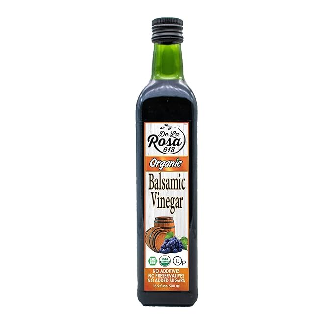 De La Rosa Organic Balsamic Vinegar, Kosher for Passover, Vegan & Gluten Free, Balsamic Vinegar