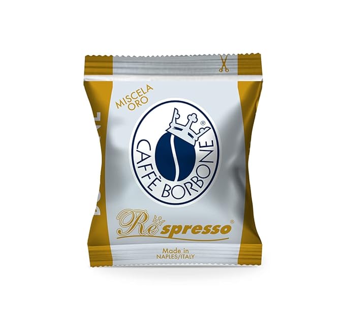 Caffè Borbone Respresso Espresso 100 Capsules - Miscela Oro (Gold) - Compatible with Nespresso®