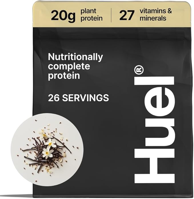 Huel Vegan Protein Powder | Vanilla | Complete Nutrition | 20g Protein Powder | 100% Plant-Based |