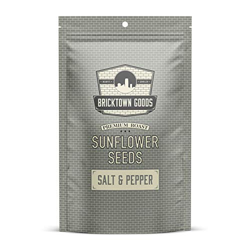Bricktown Goods Salt and Pepper Flavored Sunflower Seeds - Boldly Seasoned and Roasted In-Shell
