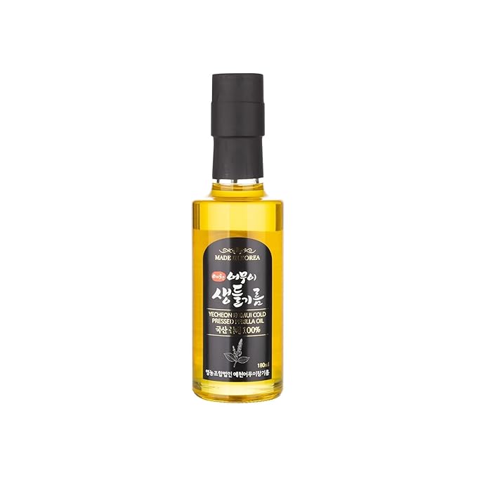 HELLO KFOOD YECHEON OMUI 100% Pure Raw Perilla Oil, Cold Pressed, Made in Korea (Yecheon)