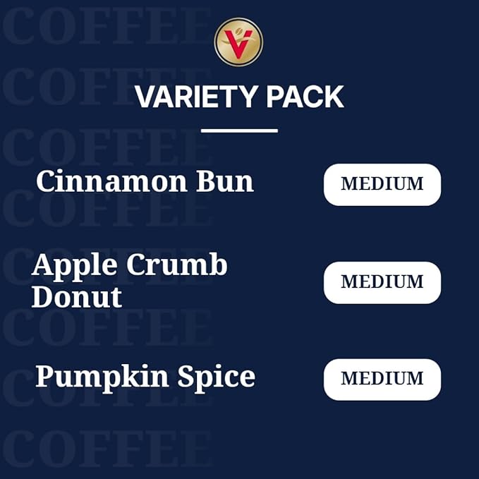 Victor Allen's Coffee Autumn Favorites Variety Pack, Medium Roast, 36 Count, Single Serve Coffee