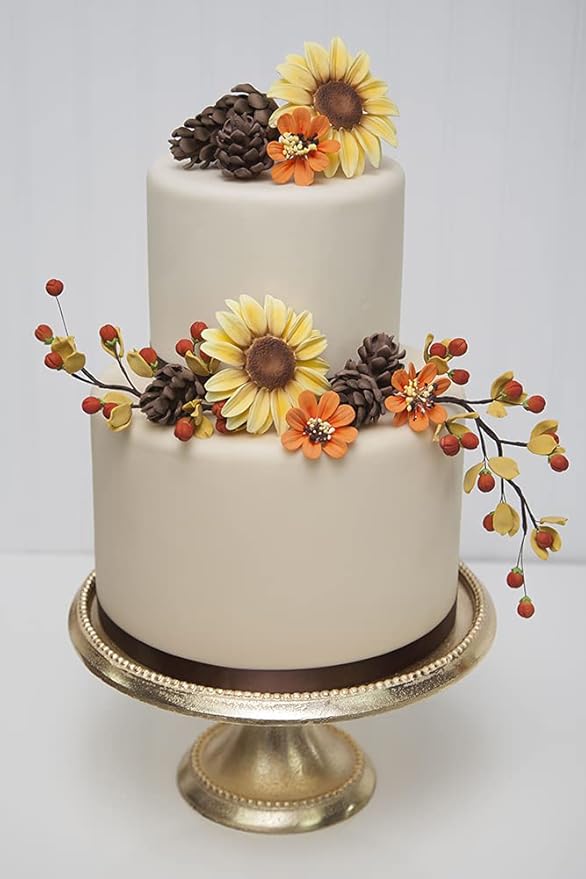Global Sugar Art Sunflower Sugar Cake Flowers, 3 Count by Chef Alan Tetreault