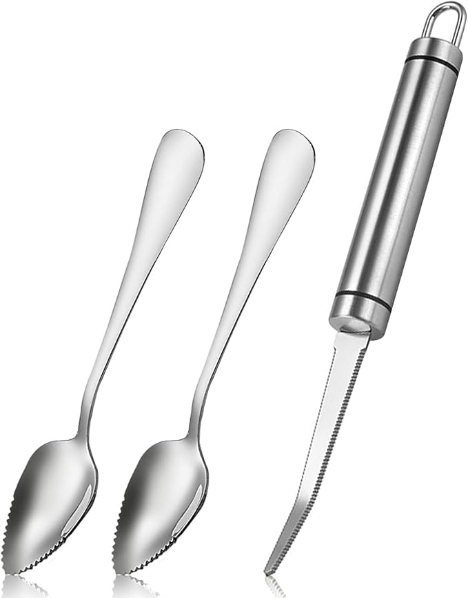 Grapefruit Spoon Knife Serrated Edge Stainless Steel Fruit Knife Grapefruit Utensils Tool Dessert