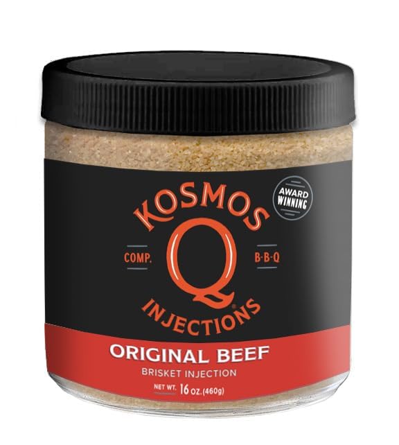 Kosmos Q Original BBQ Beef Injection, Award-Winning Brisket Marinade for Ribs, Roasts, & More