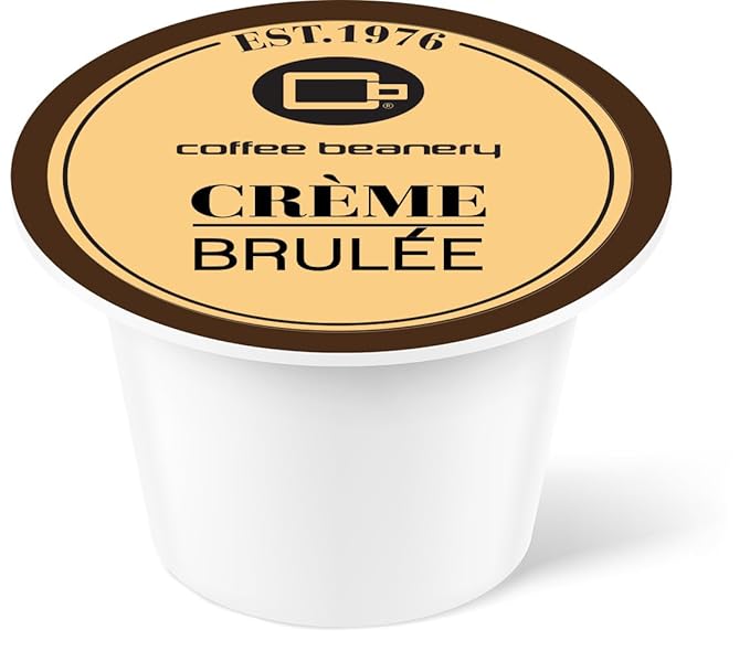 Crème Brulee Coffee Pods by Coffee Beanery | 12ct Medium Roast Arbica Coffee