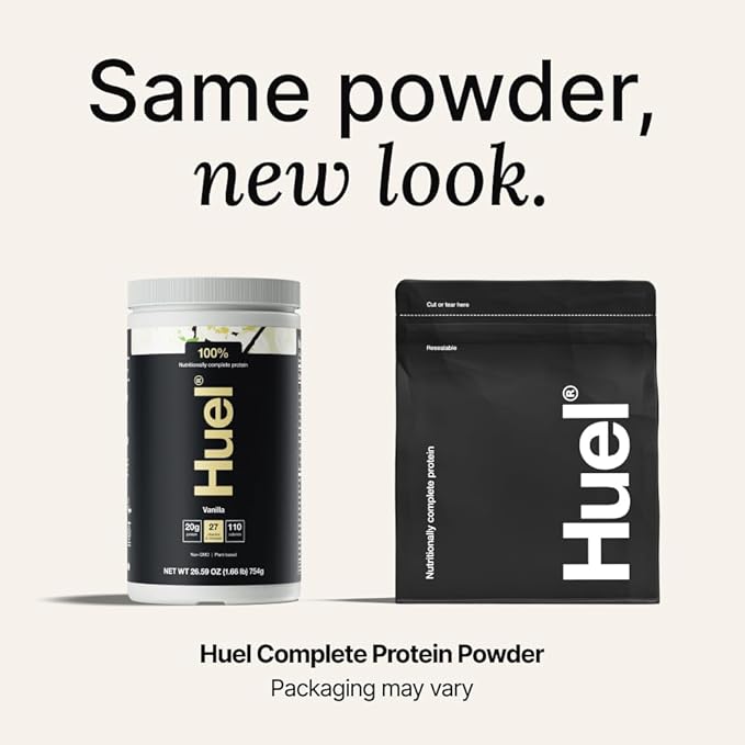 Huel Vegan Protein Powder | Vanilla | Complete Nutrition | 20g Protein Powder | 100% Plant-Based |
