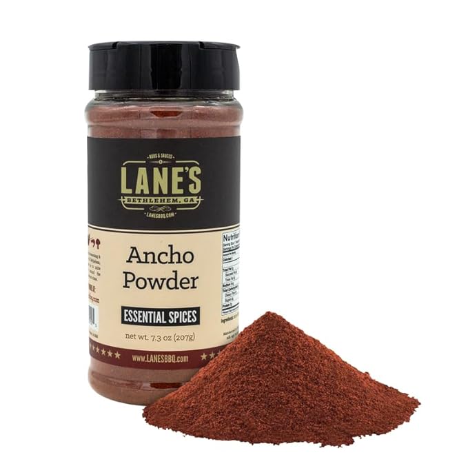 Lane's Ancho Chile Powder, All-Natural Ancho Chili Powder Spice with Sweet & Smoky Flavor, Ideal