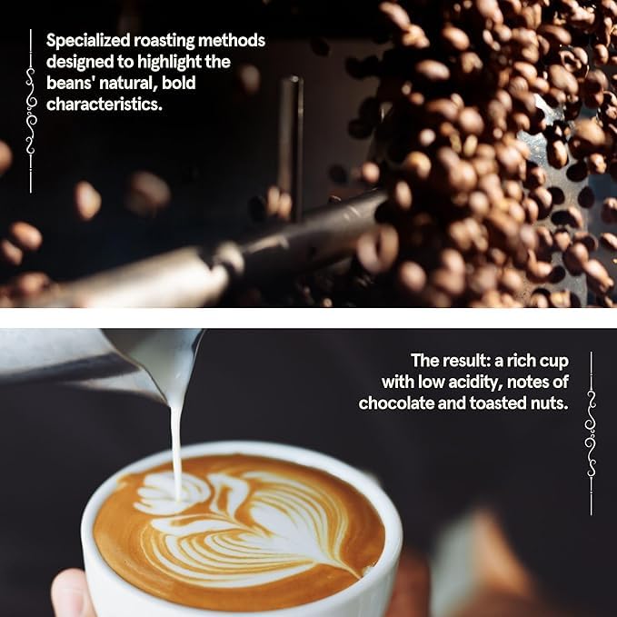 BROOKLYN COFFEE Whole Bean, French Dark Roast (5lb) Silky Smooth, Bold, Balanced - Fresh Bulk
