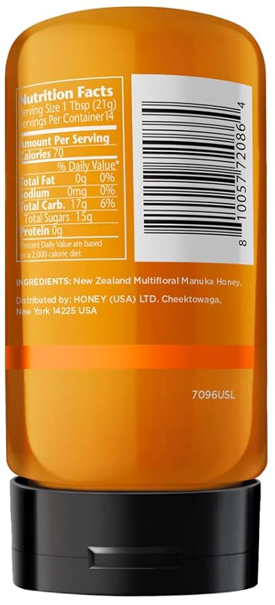 MANUKA DOCTOR - MGO 30+ SQUEEZY Manuka Honey Multifloral, 100% Pure New Zealand Honey. Certified.