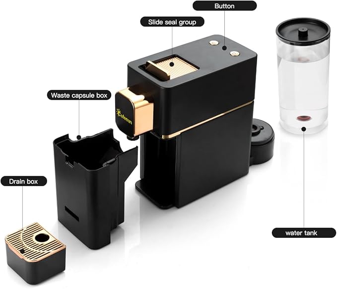 Mini Espresso Coffee Machine for Capsules Compatible with Nespresso OriginalL Machine, Espresso