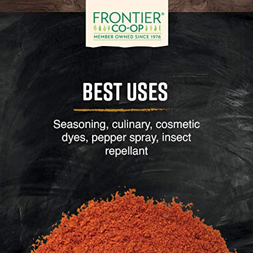 Frontier Co-op Organic Ground Cayenne Chili Peppers (75,000 HU) 1lb