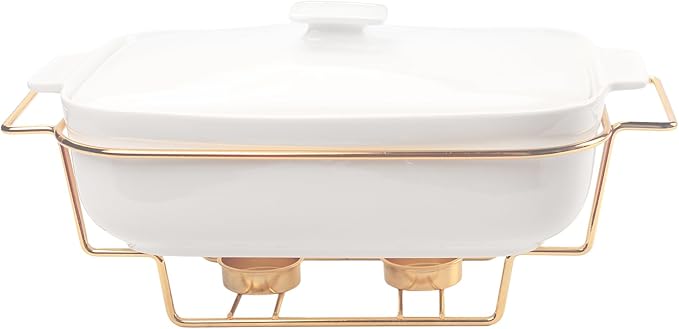 Casserole Dish with Lids 1.7 Quart Ceramic Bakeware Set with Lids and rack, 10 x 7 Lasagna Pan Deep