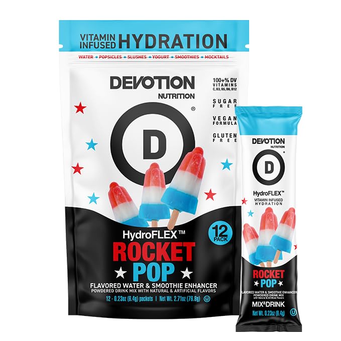 Devotion Nutrition HydroFLEX Water Flavoring Packets ??Sugar-Free Hydration with Vitamins &