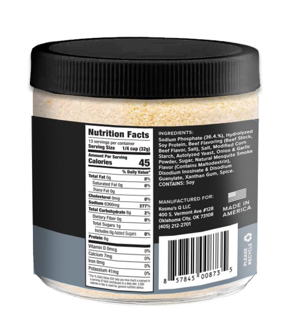 Kosmos Q Smoke House Reserve Blend Injection, BBQ Marinade for Brisket, Beef & More, Smoky Mesquite