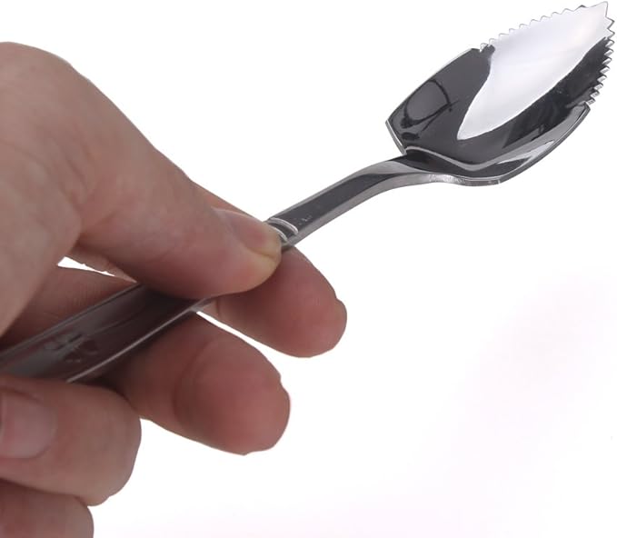 Grapefruit Spoons, Stainless Steel, 6-2/5-Inch, Set of 4 (Clover)