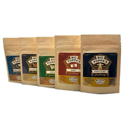 Big Poppa’s Beef Sampler Set – Steakhouse Blend, Savory Garlic Pepper, Rich Umami Beef, Sweet &