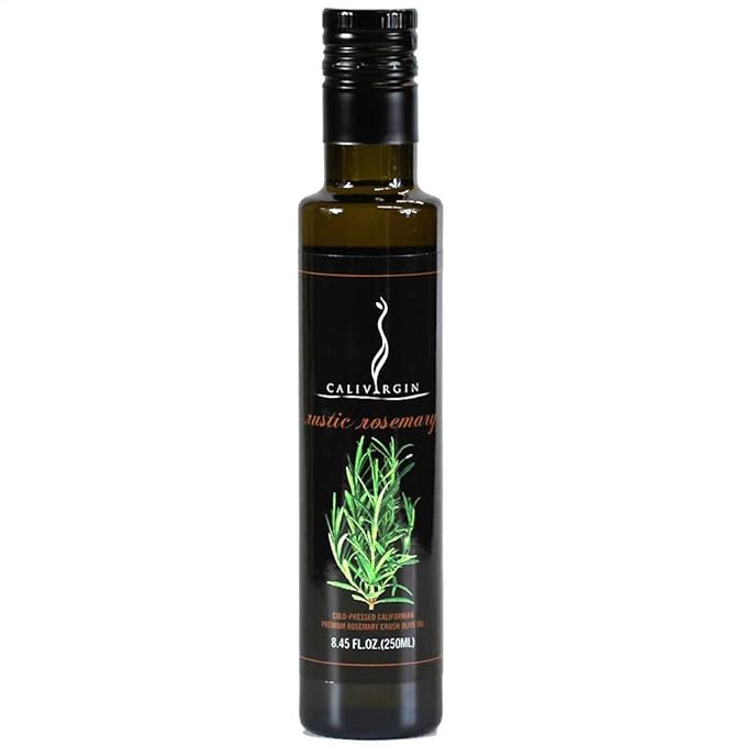 Calivirgin Rosemary Olive Oil - Rosemary Infused Extra Virgin Olive Oil - Cold Pressed Olive Oil