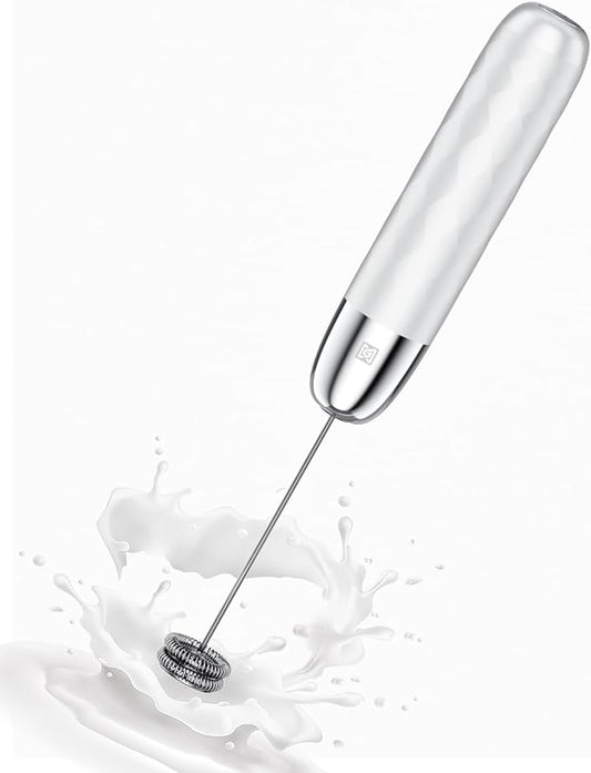 Maestri House Rechargeable Milk Frother, LunaFro Mini Handheld Electric Foam Maker Detachable