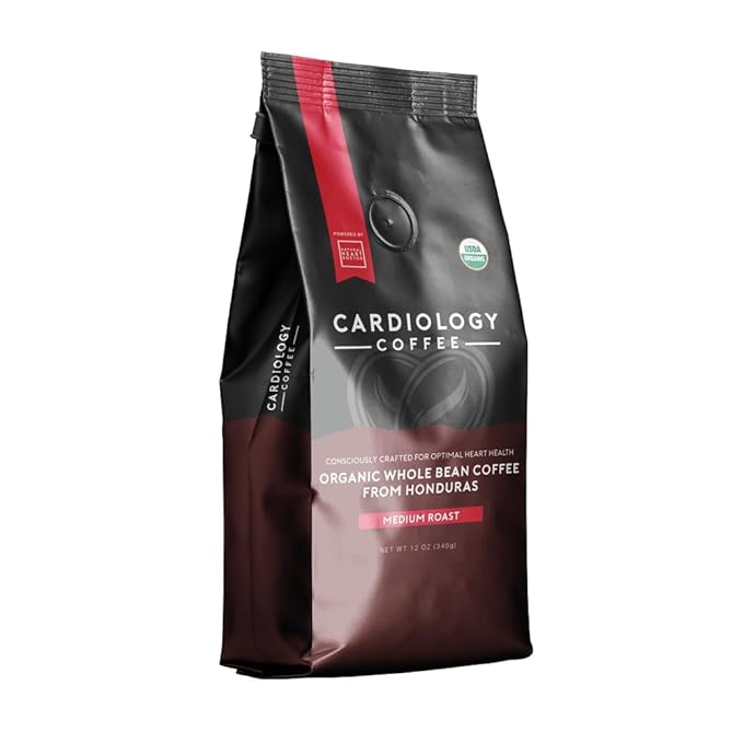 Cardiology Coffee ??Whole Bean Coffee ??USDA Certified Mold-Free 12oz Premium Medium Roast Organic